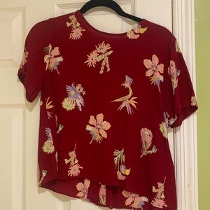 Madewell Floral Top